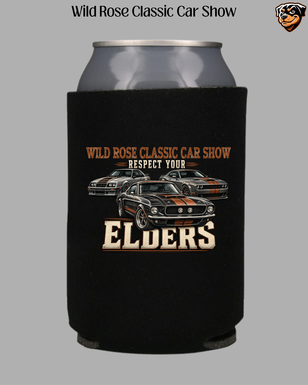 WR Classic Car Show Respect Your Elders Koozie