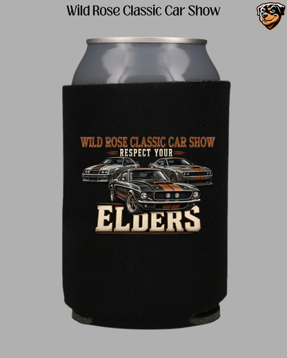 WR Classic Car Show Respect Your Elders Koozie
