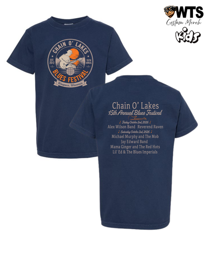 Chain O' Lakes Blues Festival '26 Youth T-Shirt