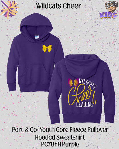 Wildcats Cheerleading Youth Hoodie