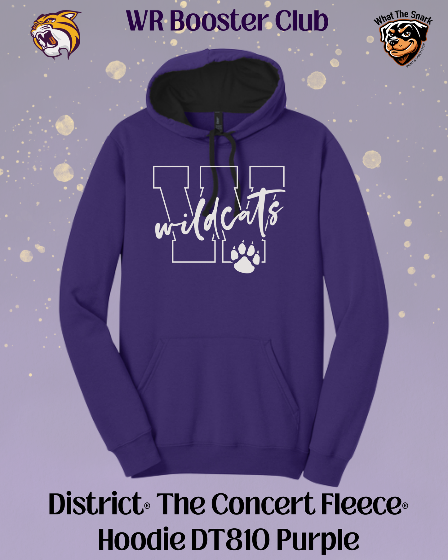 Wildcats Varsity W & Paw Print Hoodie