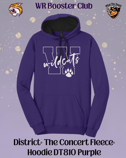 Wildcats Varsity W & Paw Print Hoodie