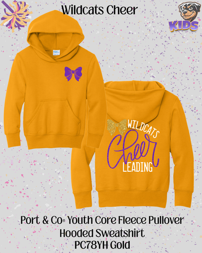 Wildcats Cheerleading Youth Hoodie