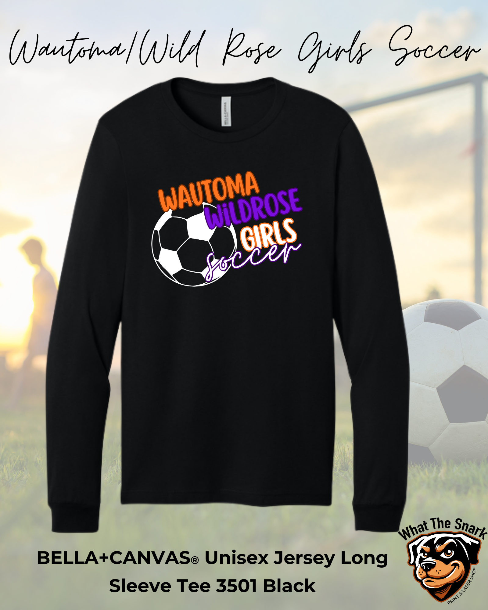 Youth WWR Girls Soccer Full Logo Long Sleeve