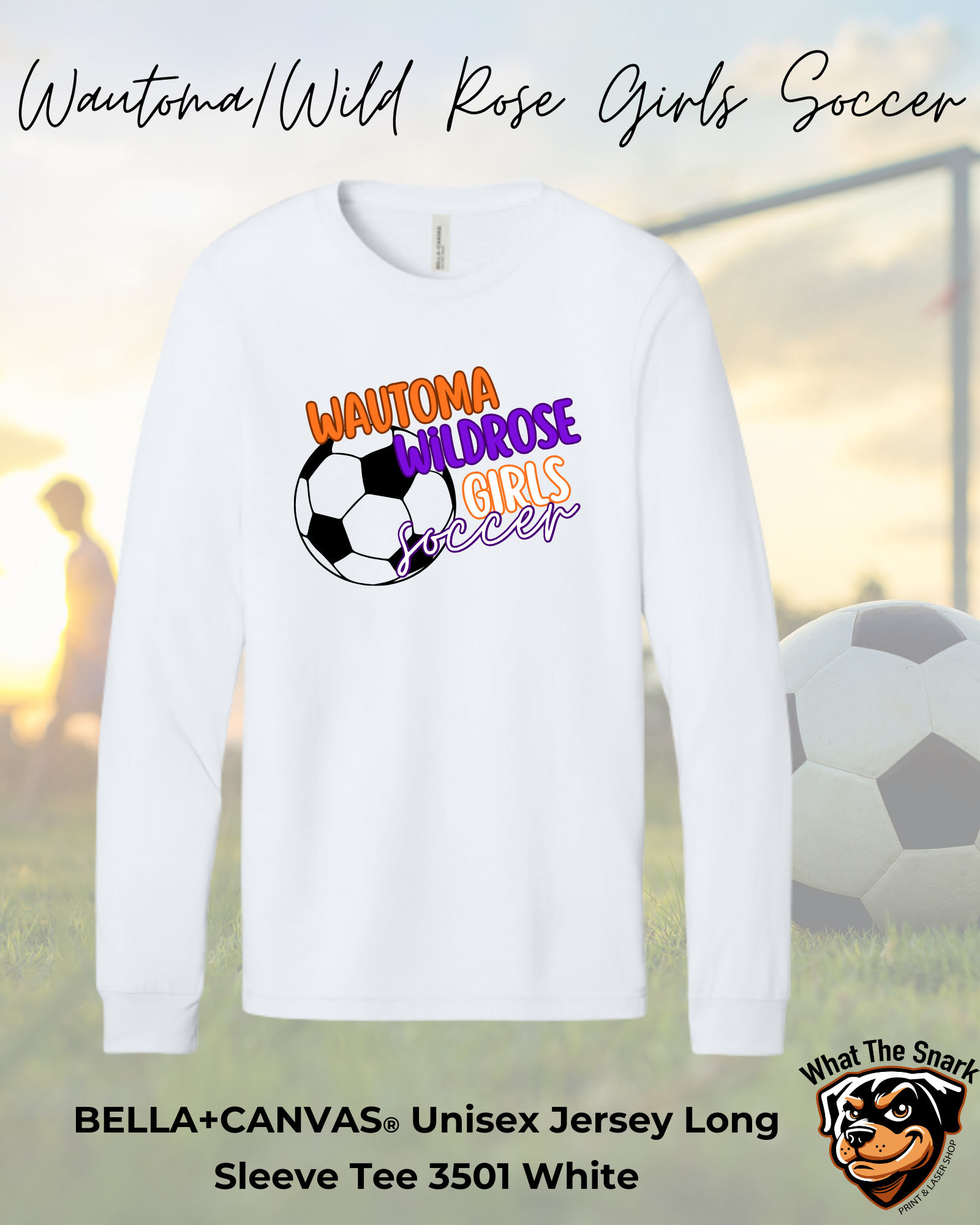 Youth WWR Girls Soccer Full Logo Long Sleeve