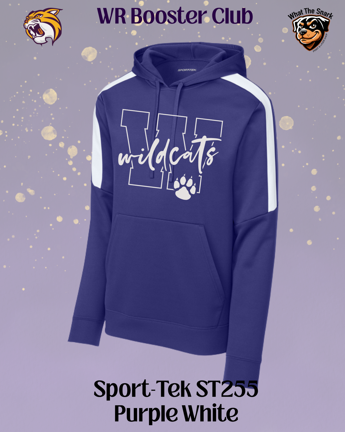 Wildcats Varsity W & Paw Print Hoodie