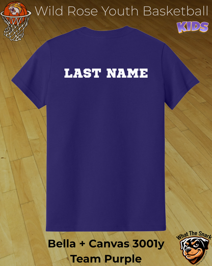 Wildcat Basketball Wordburst Youth Tee