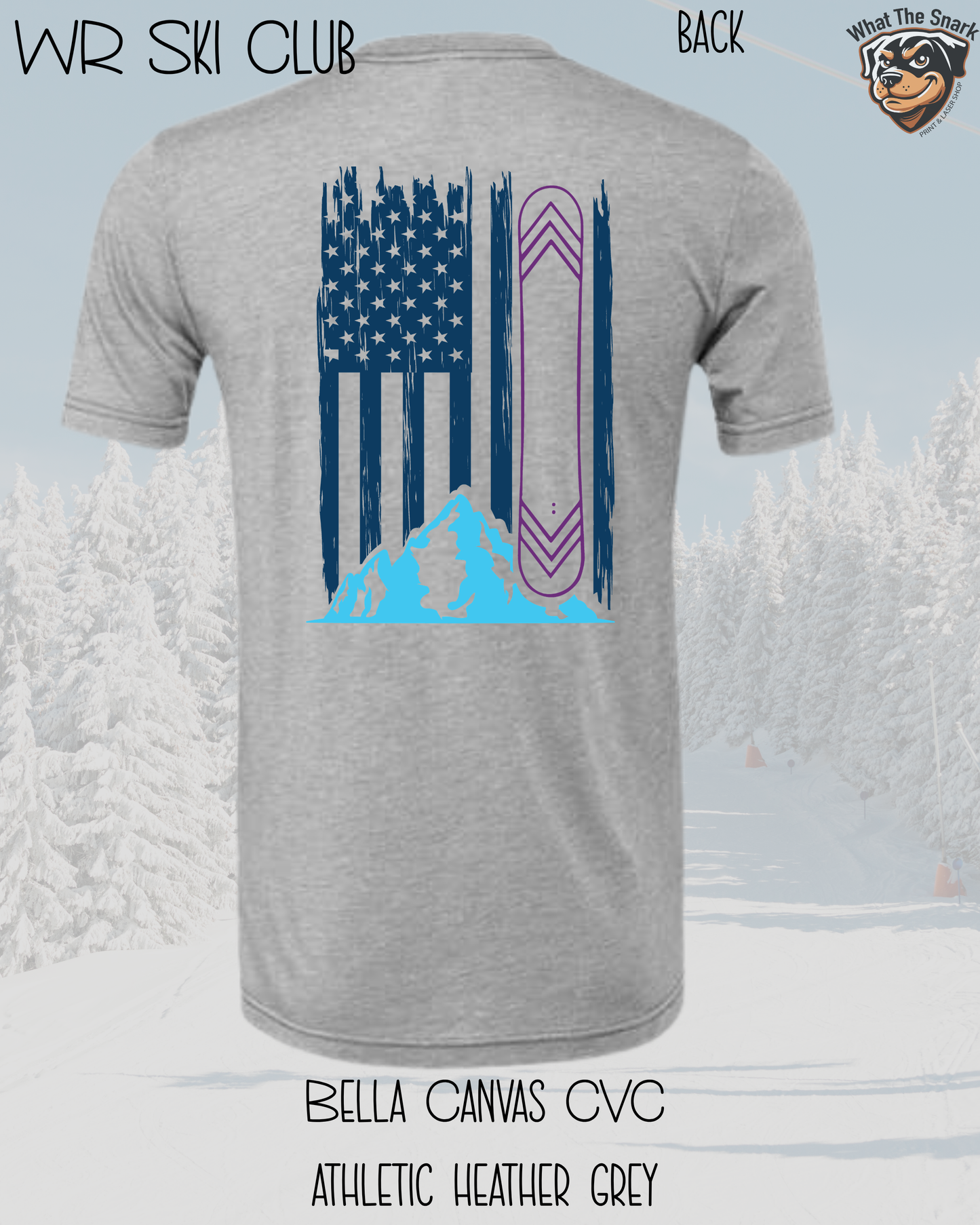 WR Ski Club Adult Snowboarding Tee