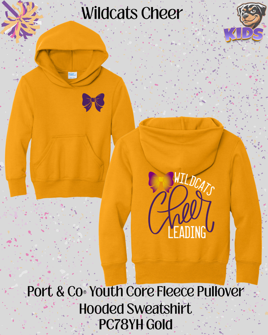 Wildcats Cheerleading Youth Hoodie
