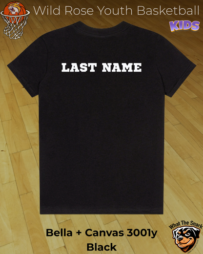 Wildcat Basketball Wordburst Youth Tee