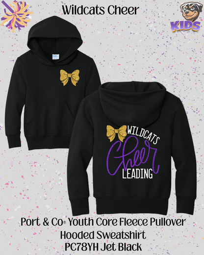 Wildcats Cheerleading Youth Hoodie