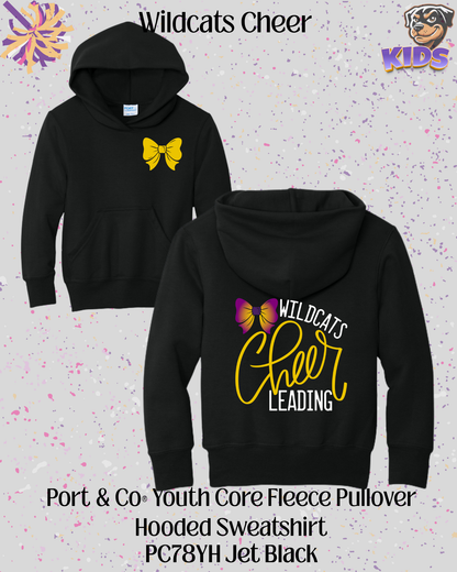 Wildcats Cheerleading Youth Hoodie