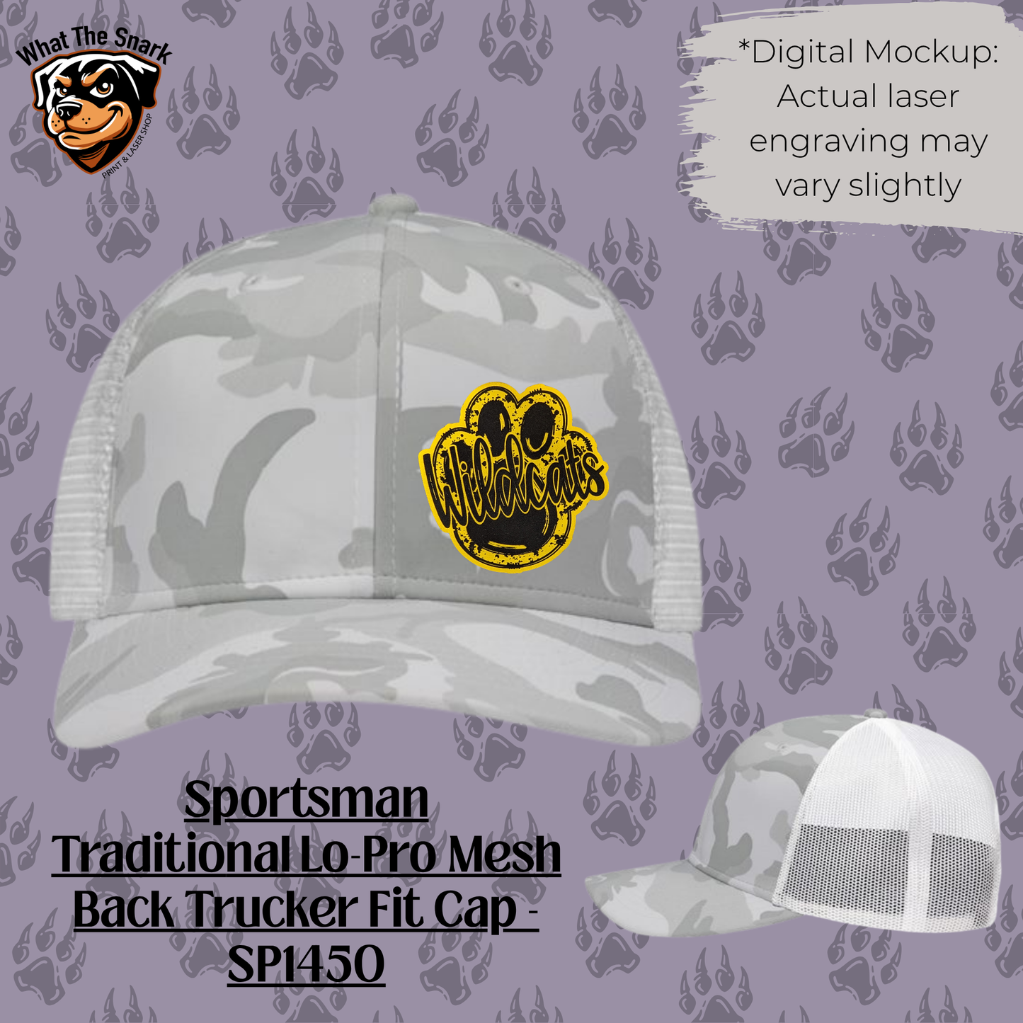 Wildcats Paw Print Trucker Hat
