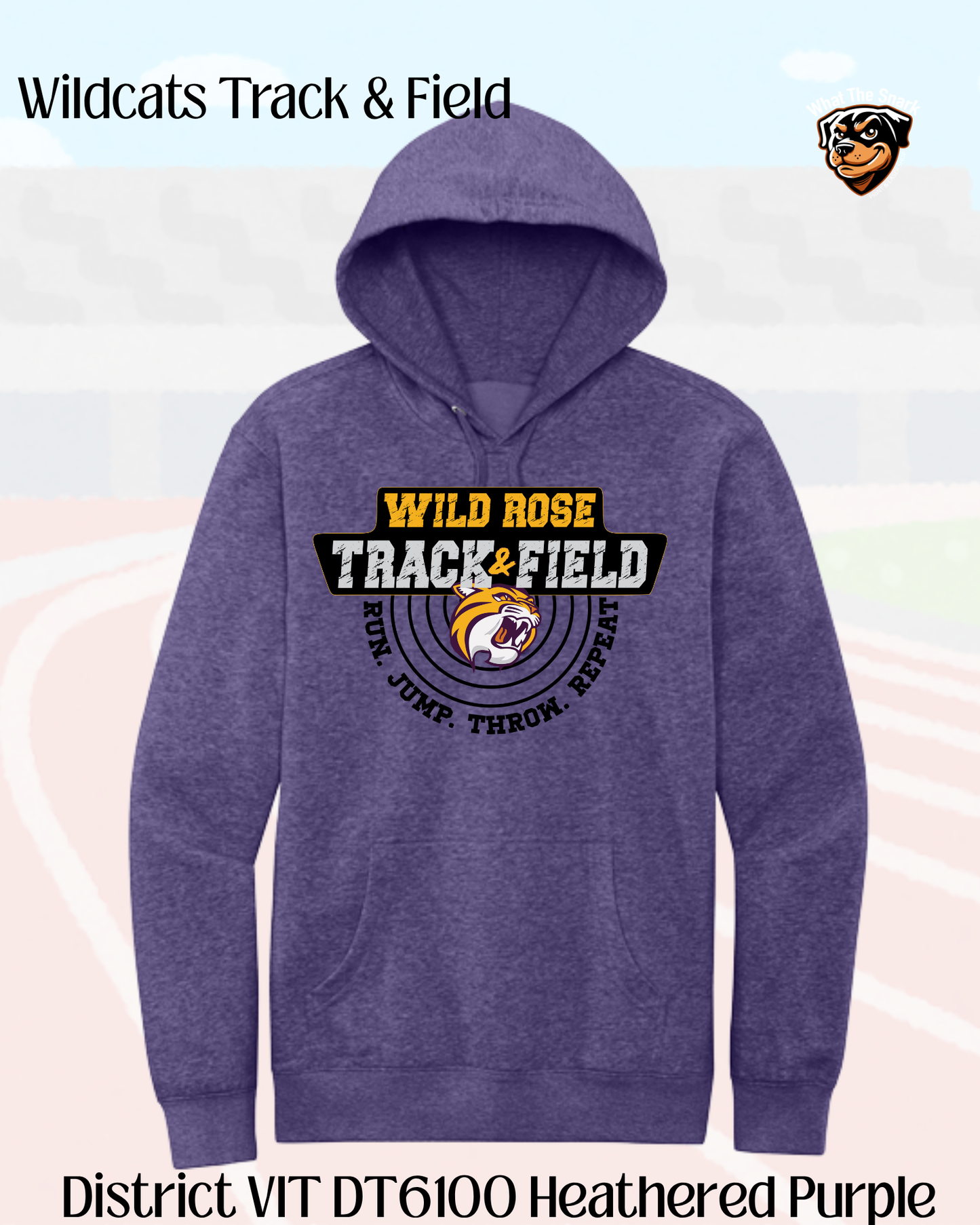 WR Run. Jump. Throw. Repeat Hoodie