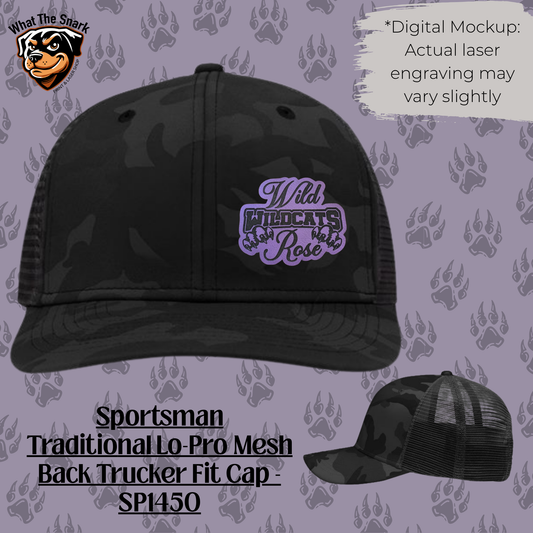 Wild Rose Wildcats Stacked Trucker Cap