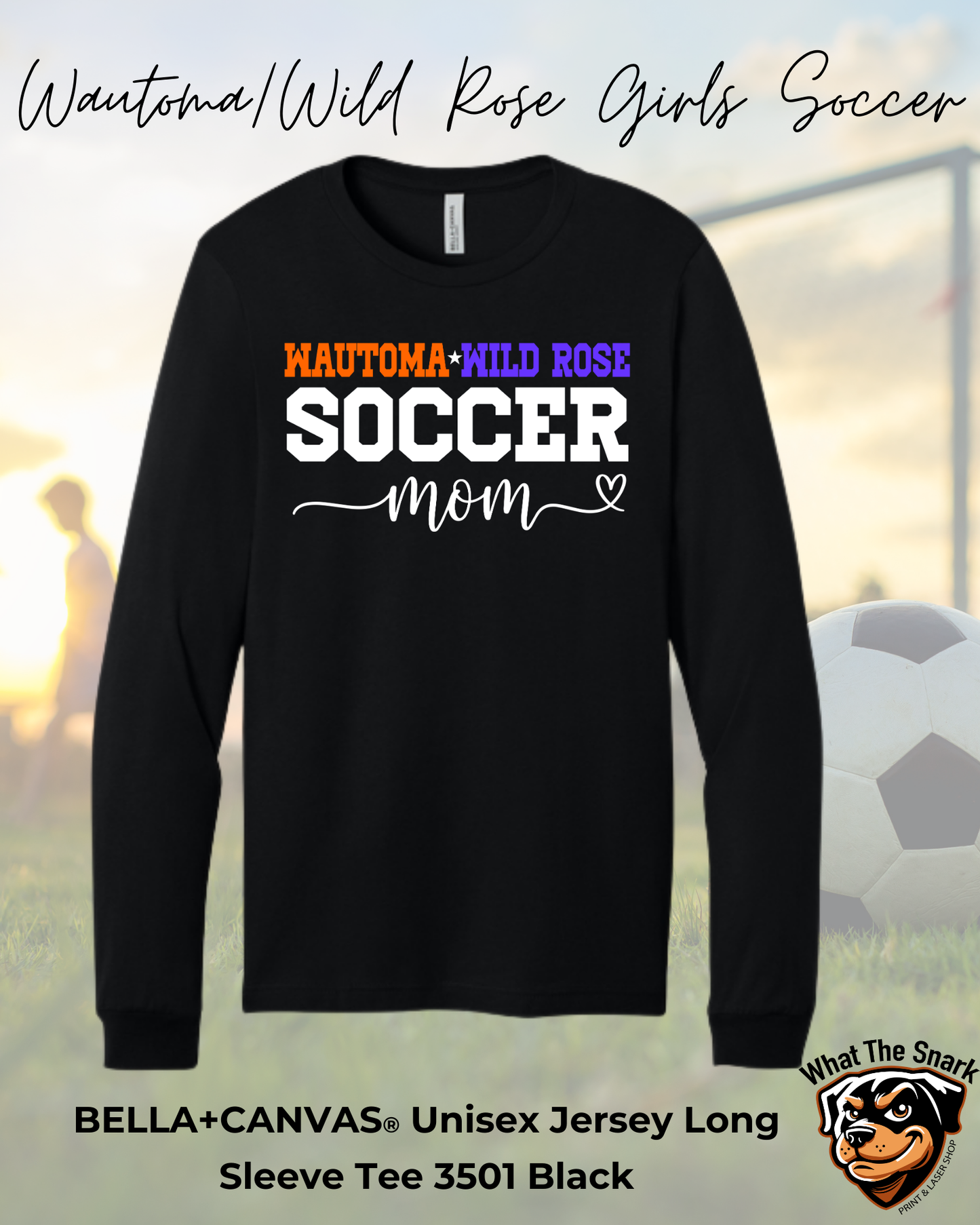WWR Girls Soccer Mom Script Long Sleeve