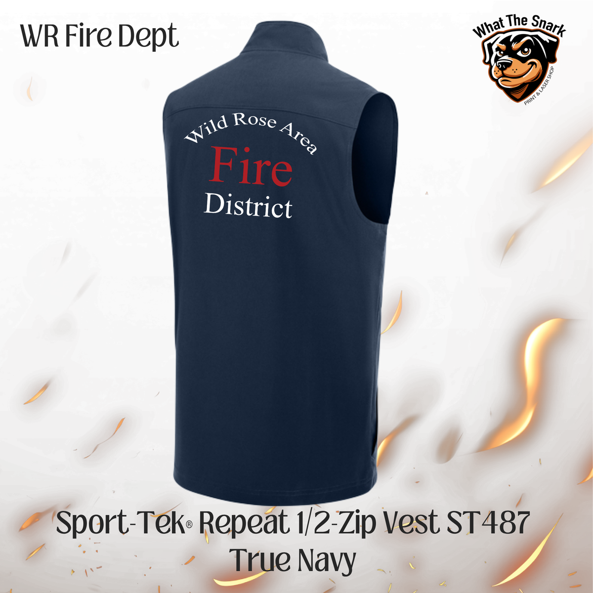 WRFD 1/2 Zip Vest