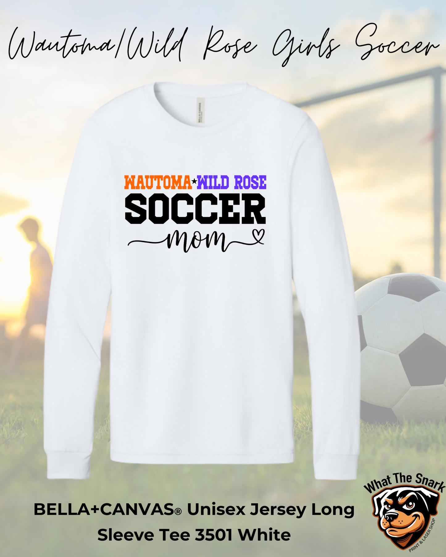 WWR Girls Soccer Mom Script Long Sleeve