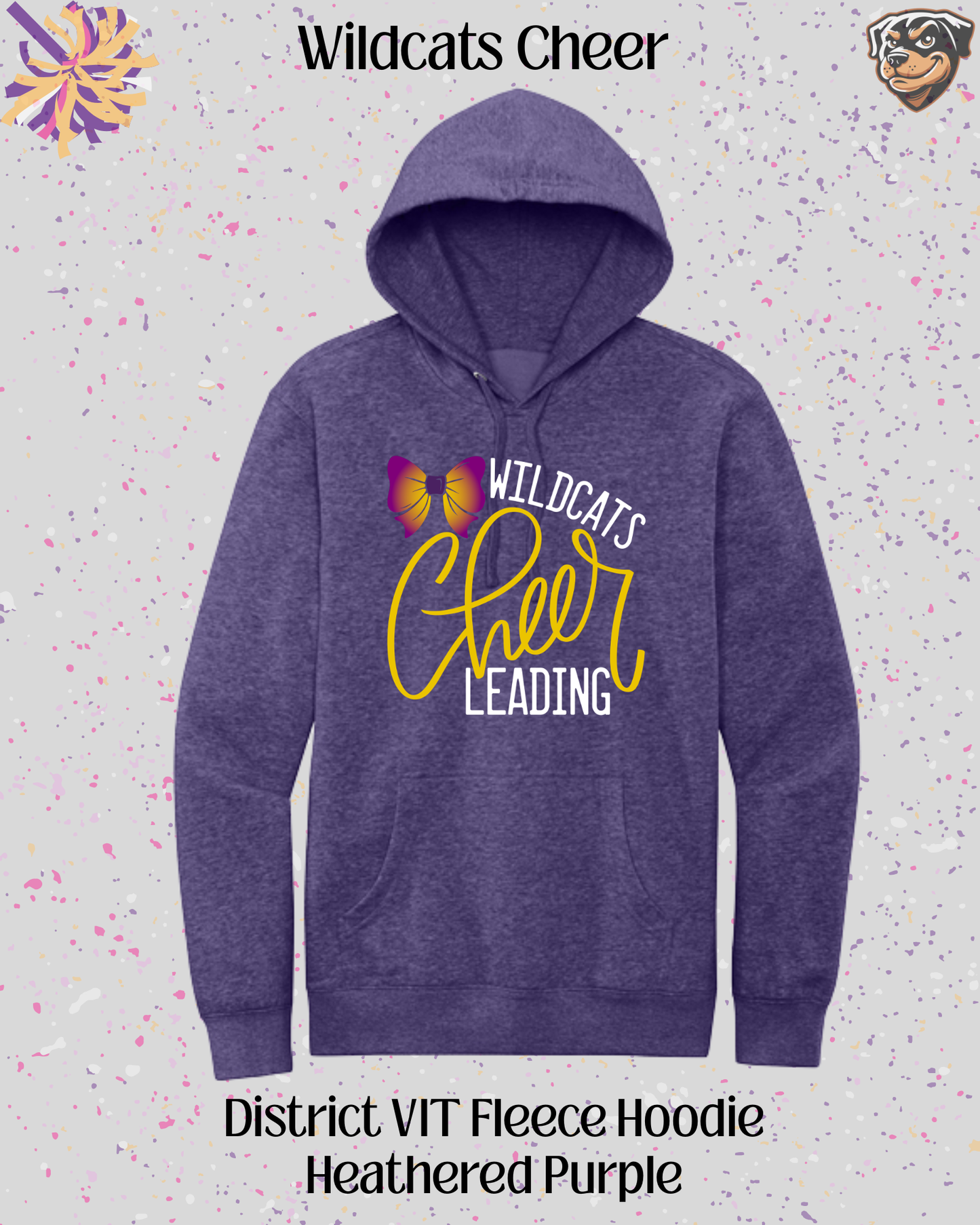 Wildcats Cheerleading Adult Hoodie