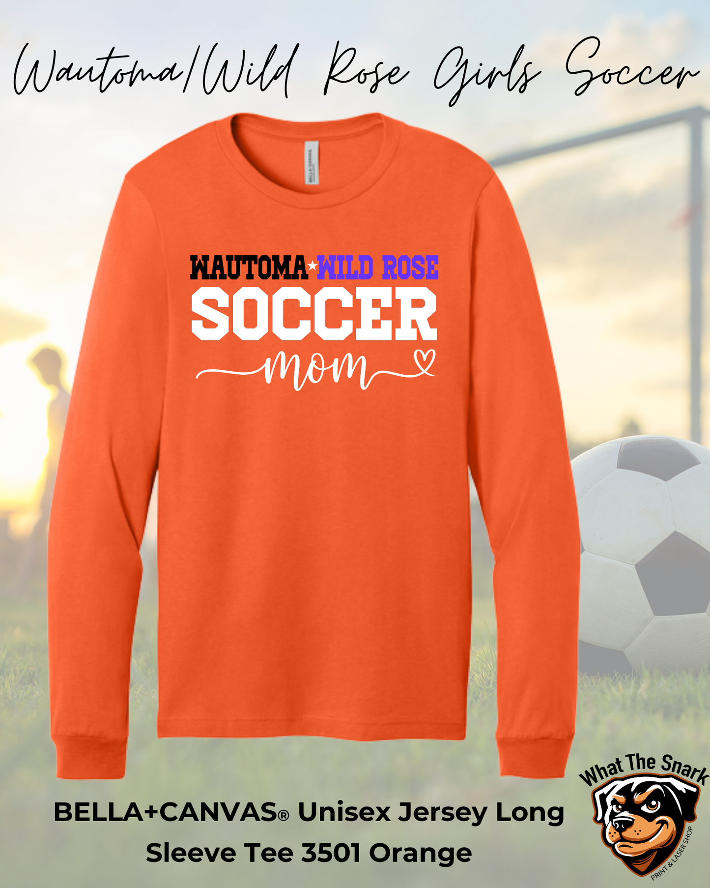 WWR Girls Soccer Mom Script Long Sleeve