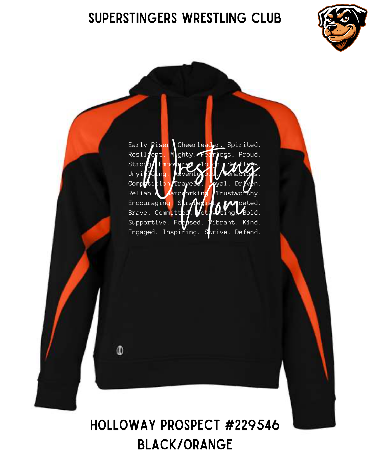 Super Stingers Wrestling Mom Core Values Hoodies