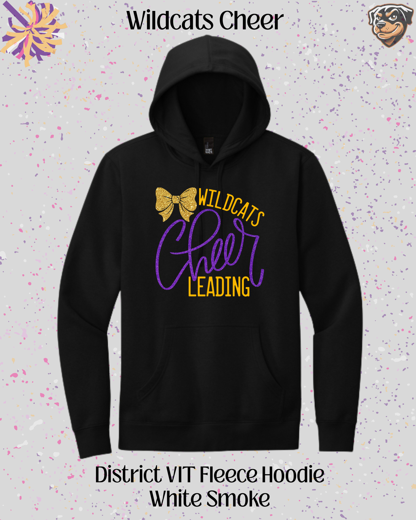 Wildcats Cheerleading Adult Hoodie