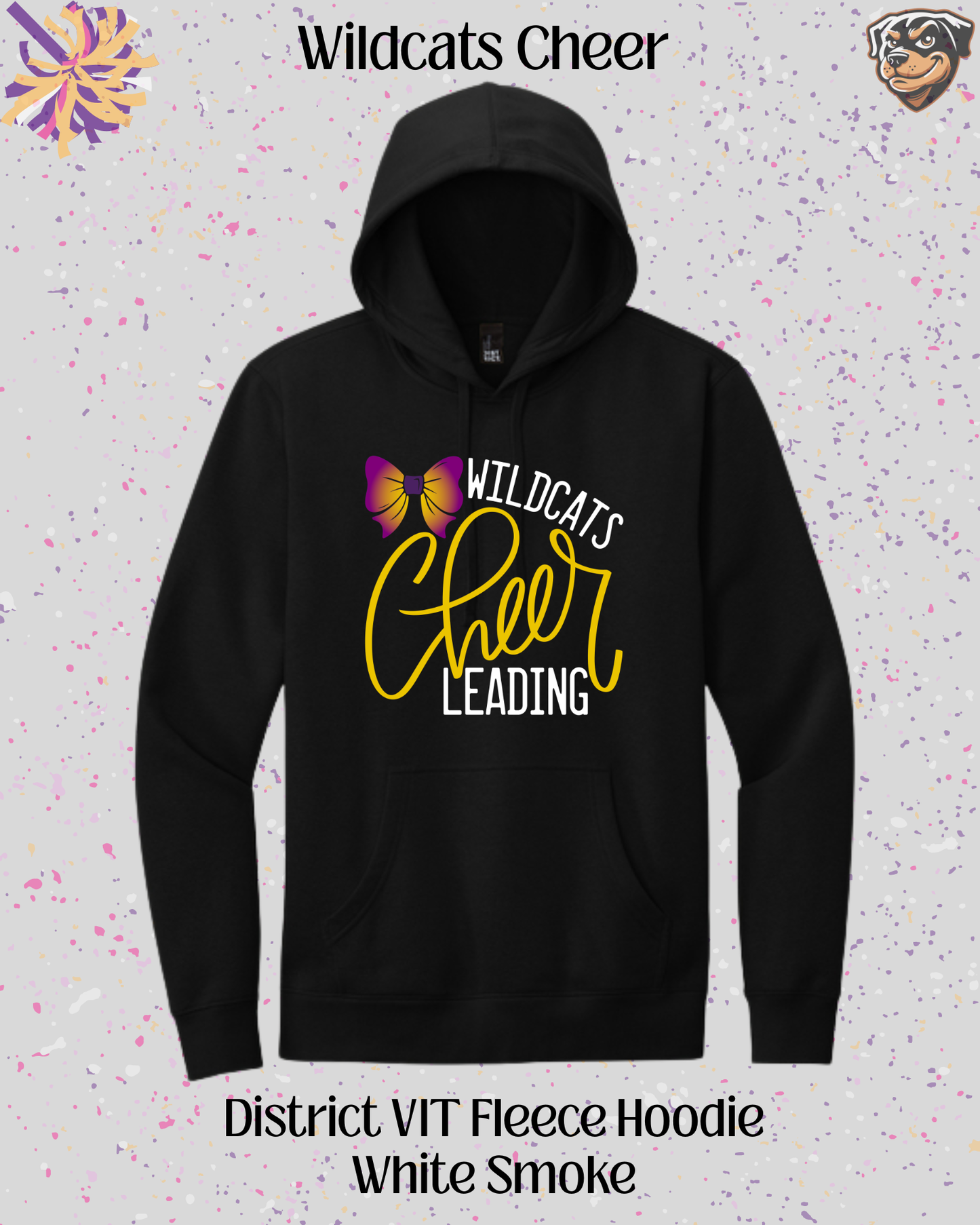 Wildcats Cheerleading Adult Hoodie