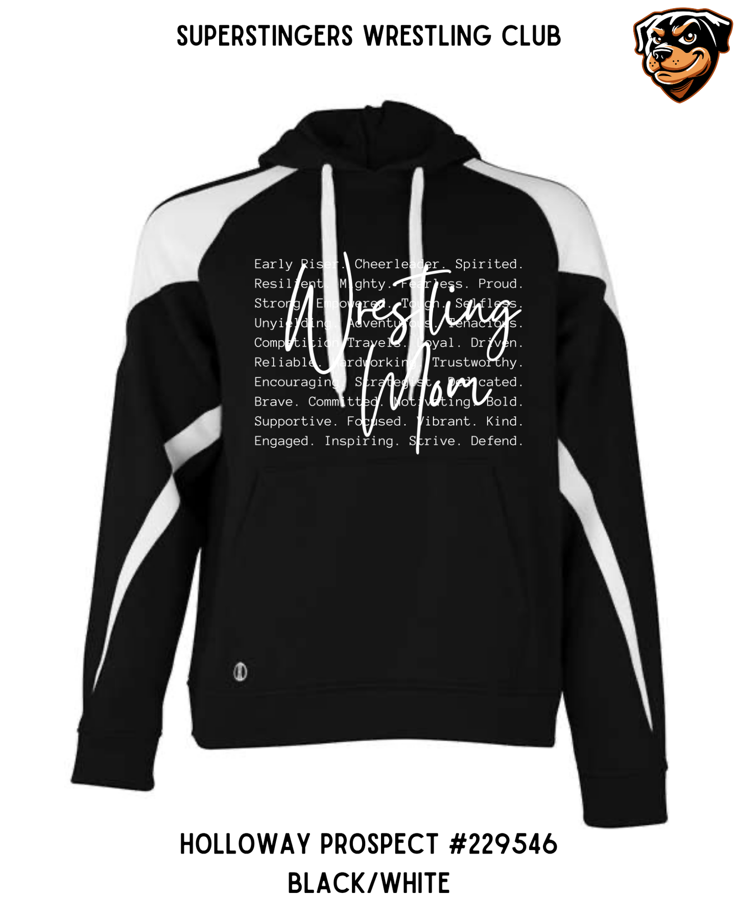 Super Stingers Wrestling Mom Core Values Hoodies
