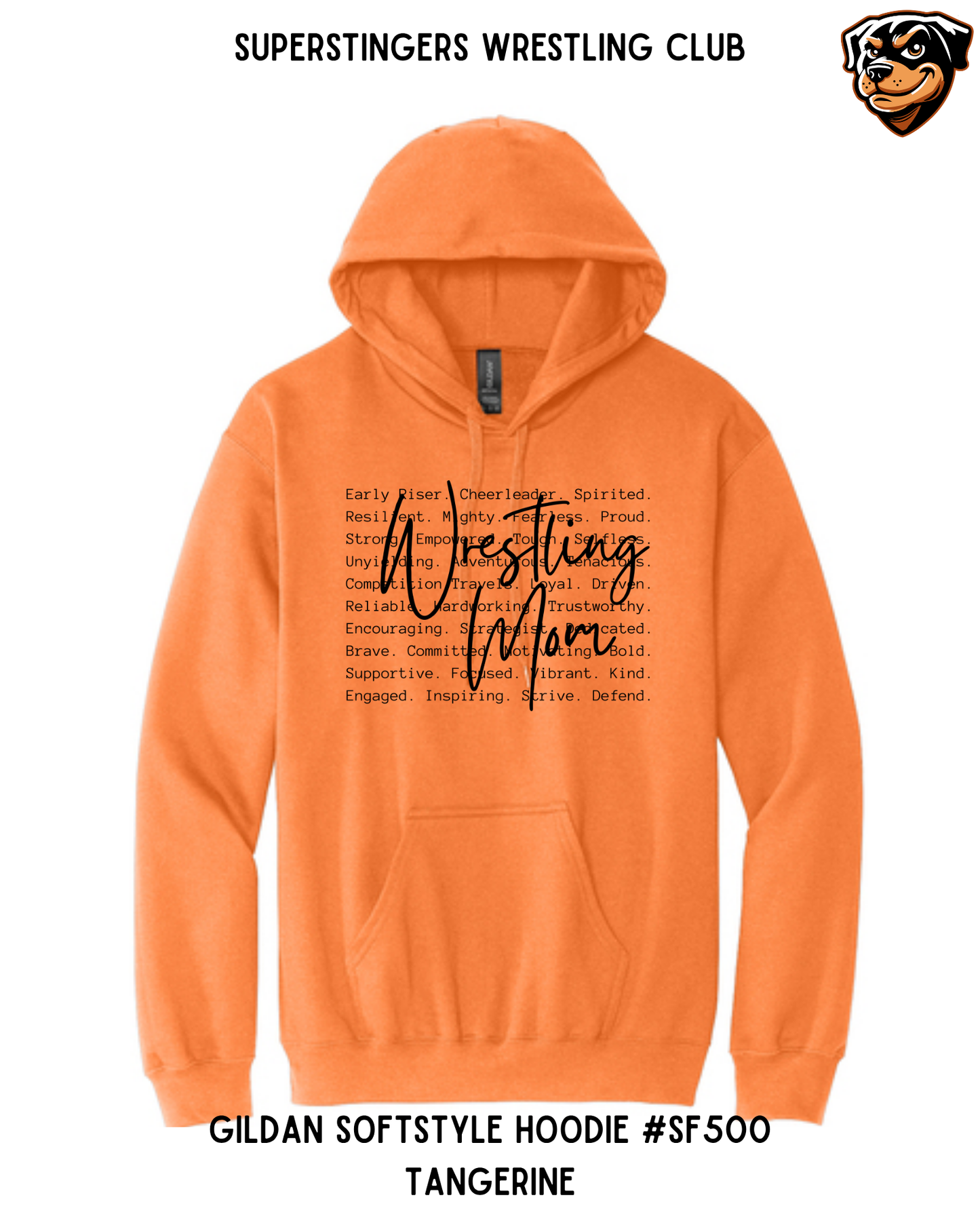 Super Stingers Wrestling Mom Core Values Hoodies