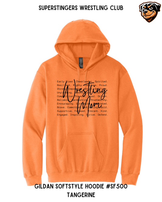 Super Stingers Wrestling Mom Core Values Hoodies