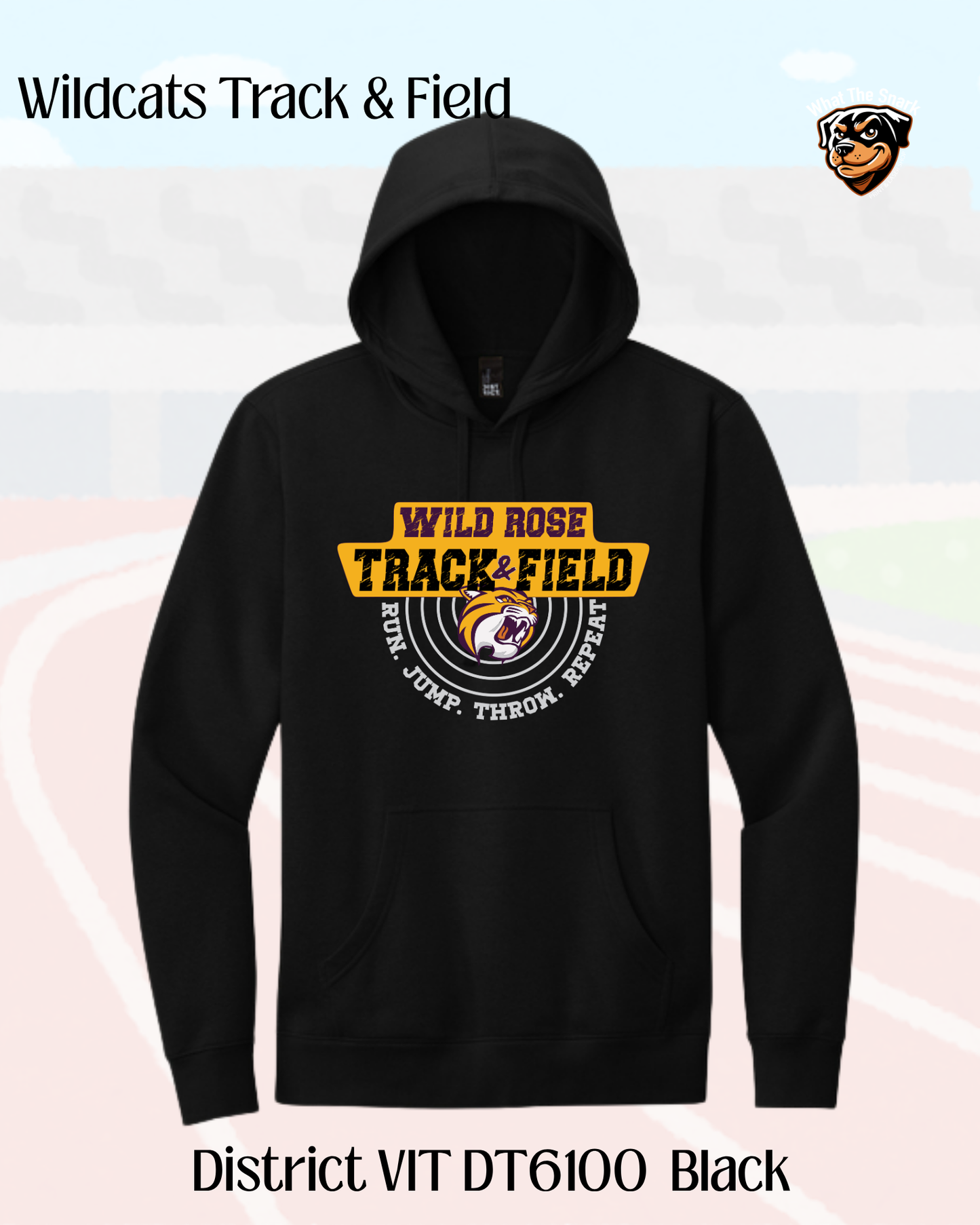 WR Run. Jump. Throw. Repeat Hoodie