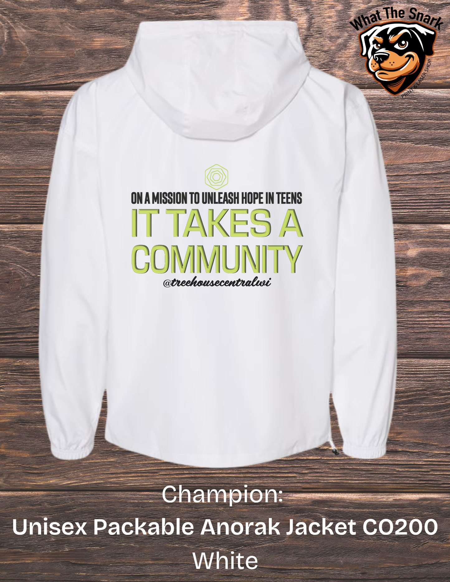 Treehouse It Takes a Community Windbreaker