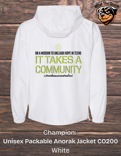 Treehouse It Takes a Community Windbreaker