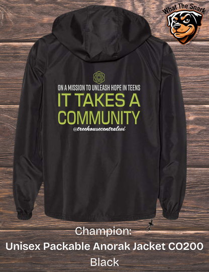 Treehouse It Takes a Community Windbreaker