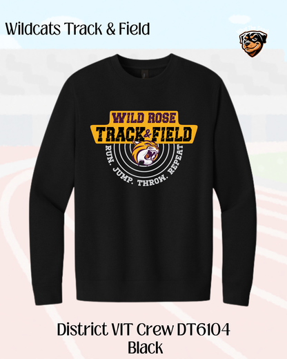WR Run. Jump. Throw. Repeat Crew Neck Sweatshirt