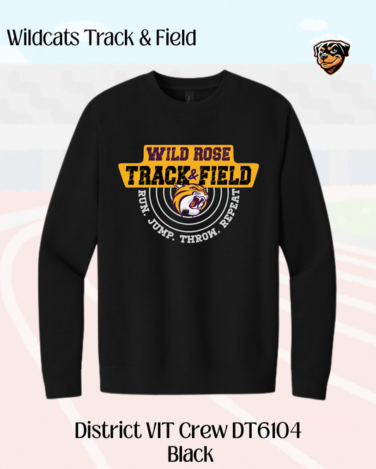 WR Run. Jump. Throw. Repeat Crew Neck Sweatshirt