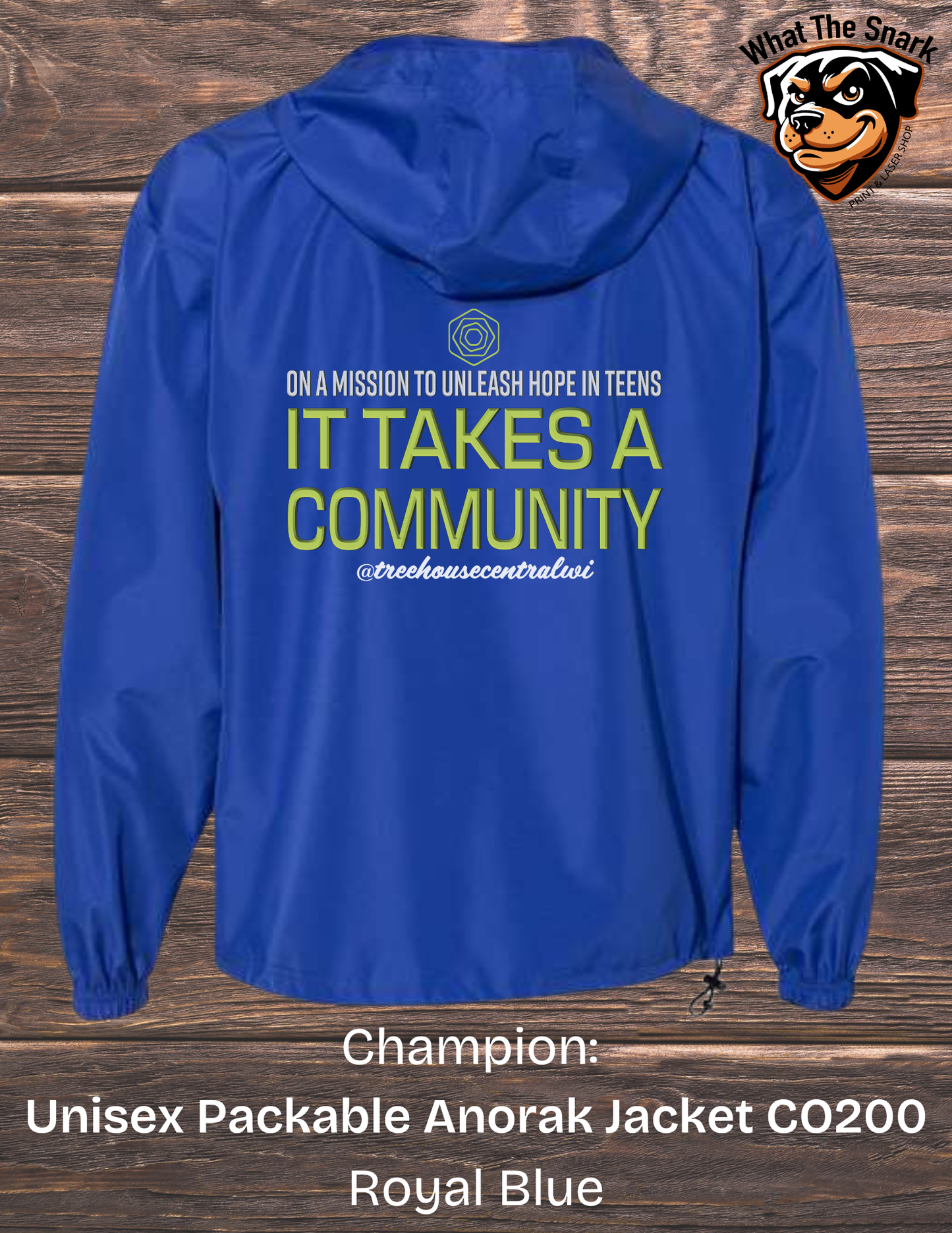 Treehouse It Takes a Community Windbreaker