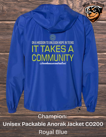 Treehouse It Takes a Community Windbreaker
