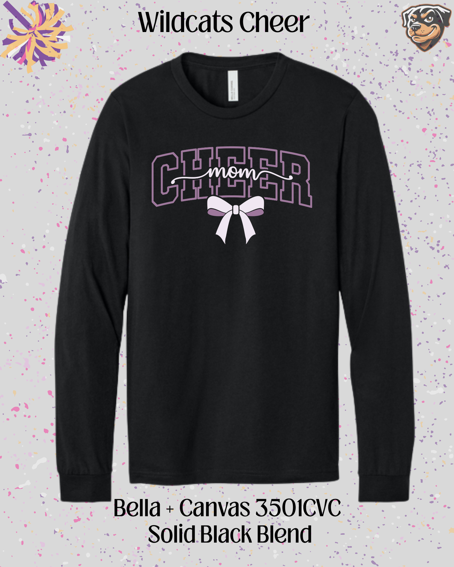 Wildcats Cheer Mom Long Sleeve