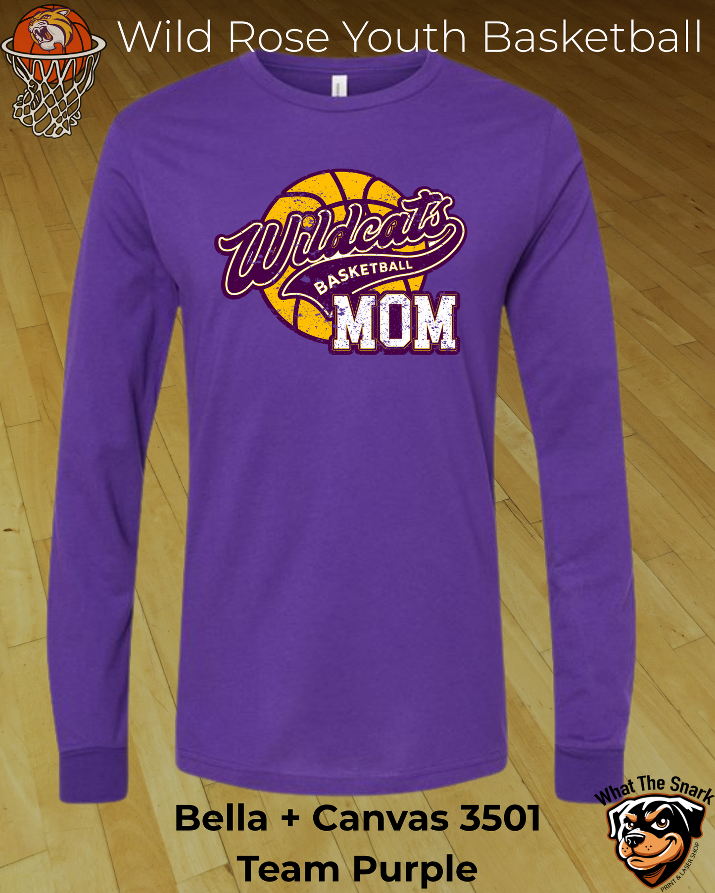 Wildcat Youth Basketball Mom Long Sleeve