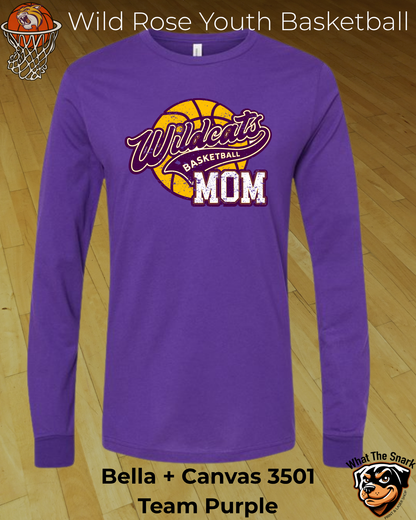 Wildcat Youth Basketball Mom Long Sleeve