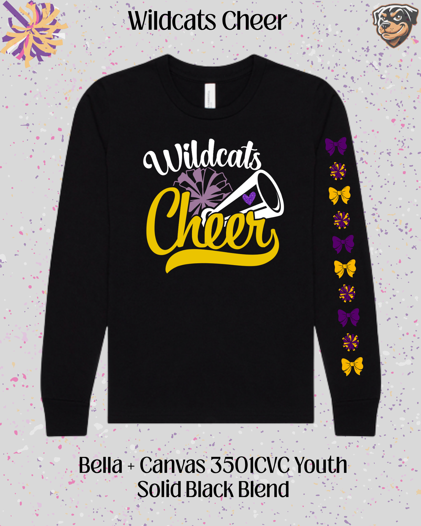 Wildcats Cheer Youth Long Sleeve