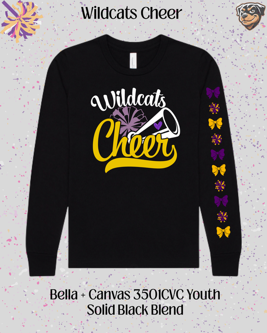 Wildcats Cheer Youth Long Sleeve