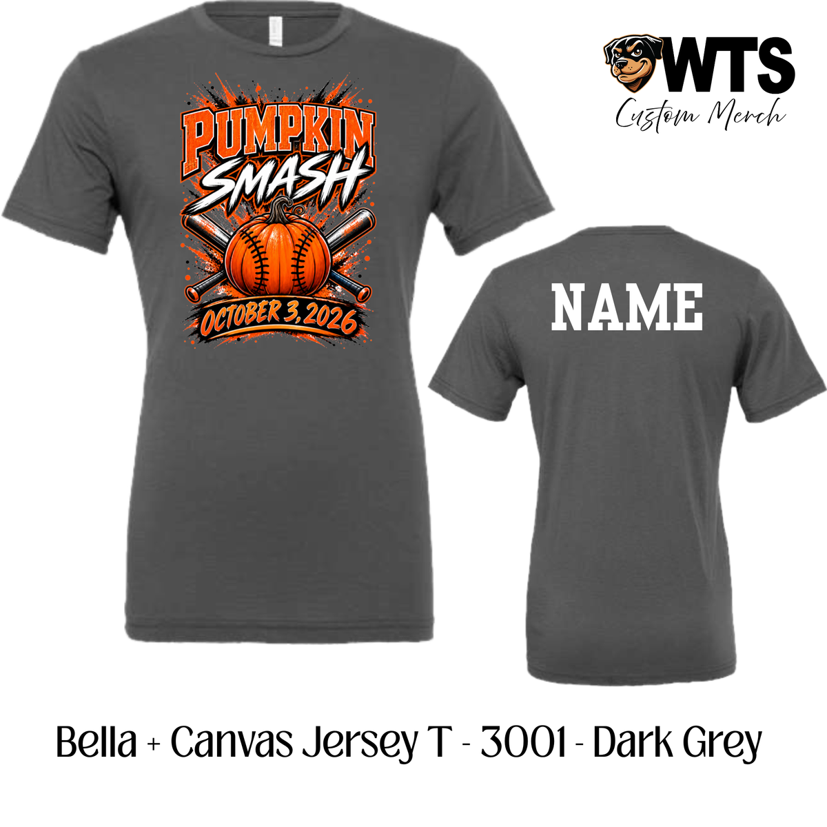 Pumpkin Smash Bella + Canvas Cotton Tee