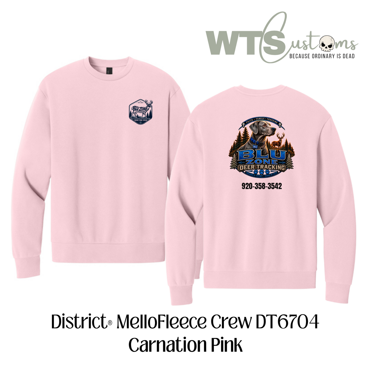 Blu Zone MelloFleece Crew Neck Sweatshirt
