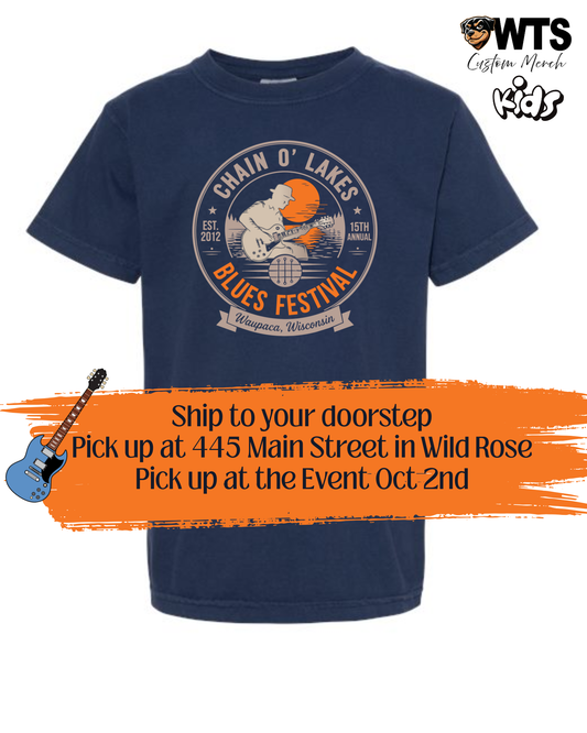 Chain O' Lakes Blues Festival '26 Youth T-Shirt
