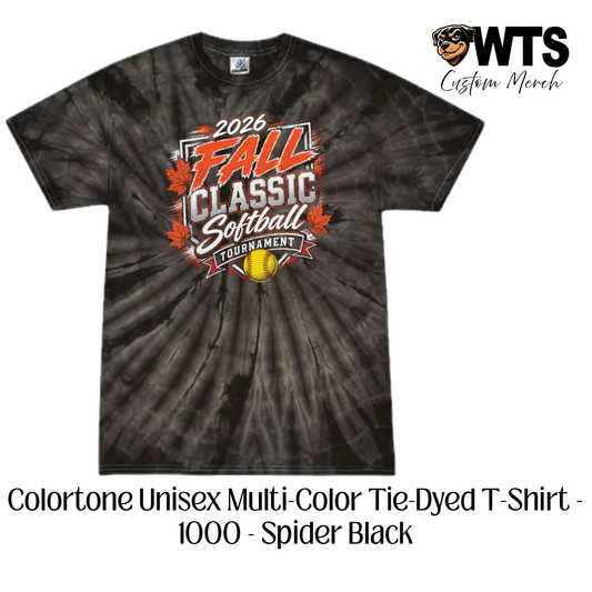 Fall Classic Tie Dye Tournament Tee