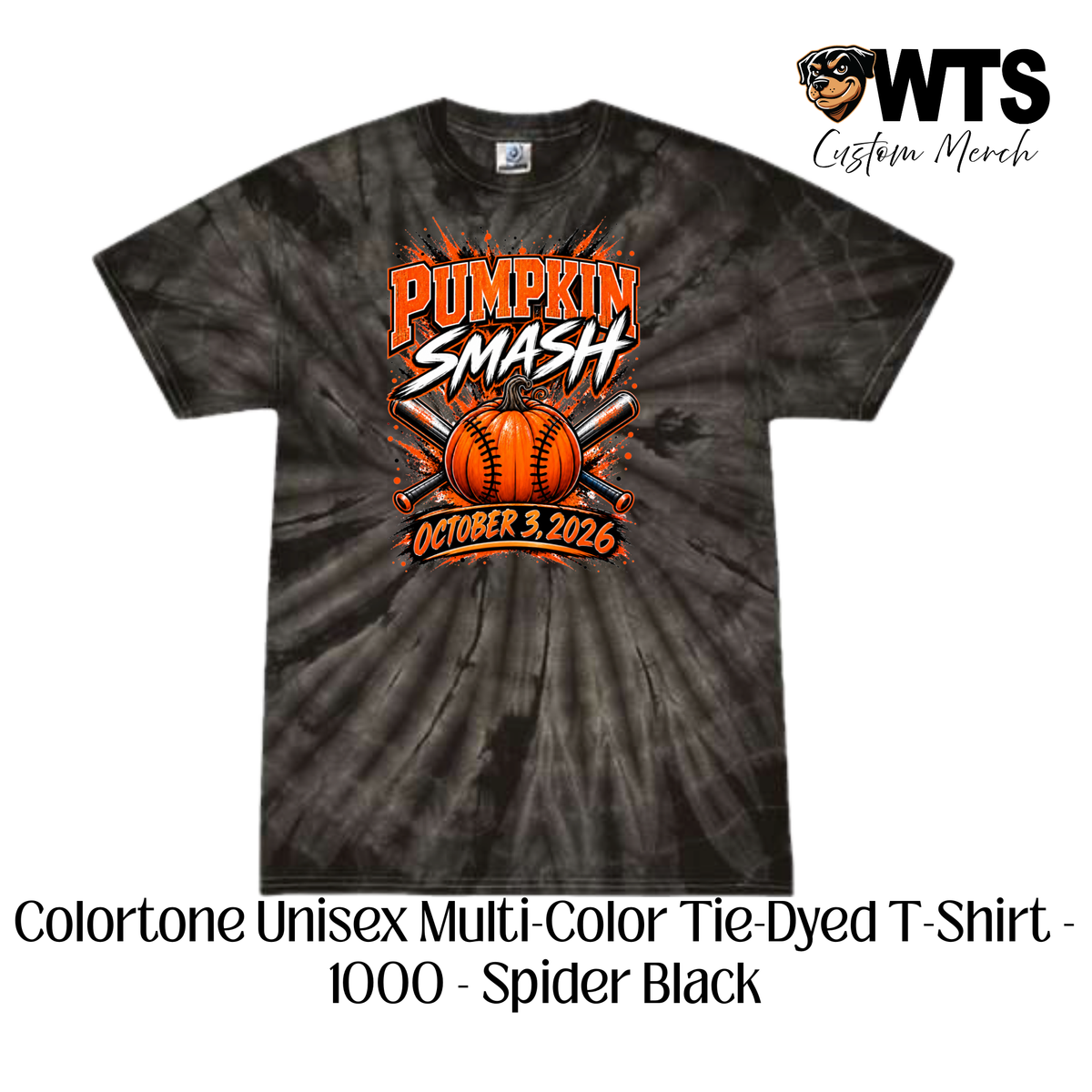 Pumpkin Smash Tie-Dye Tee