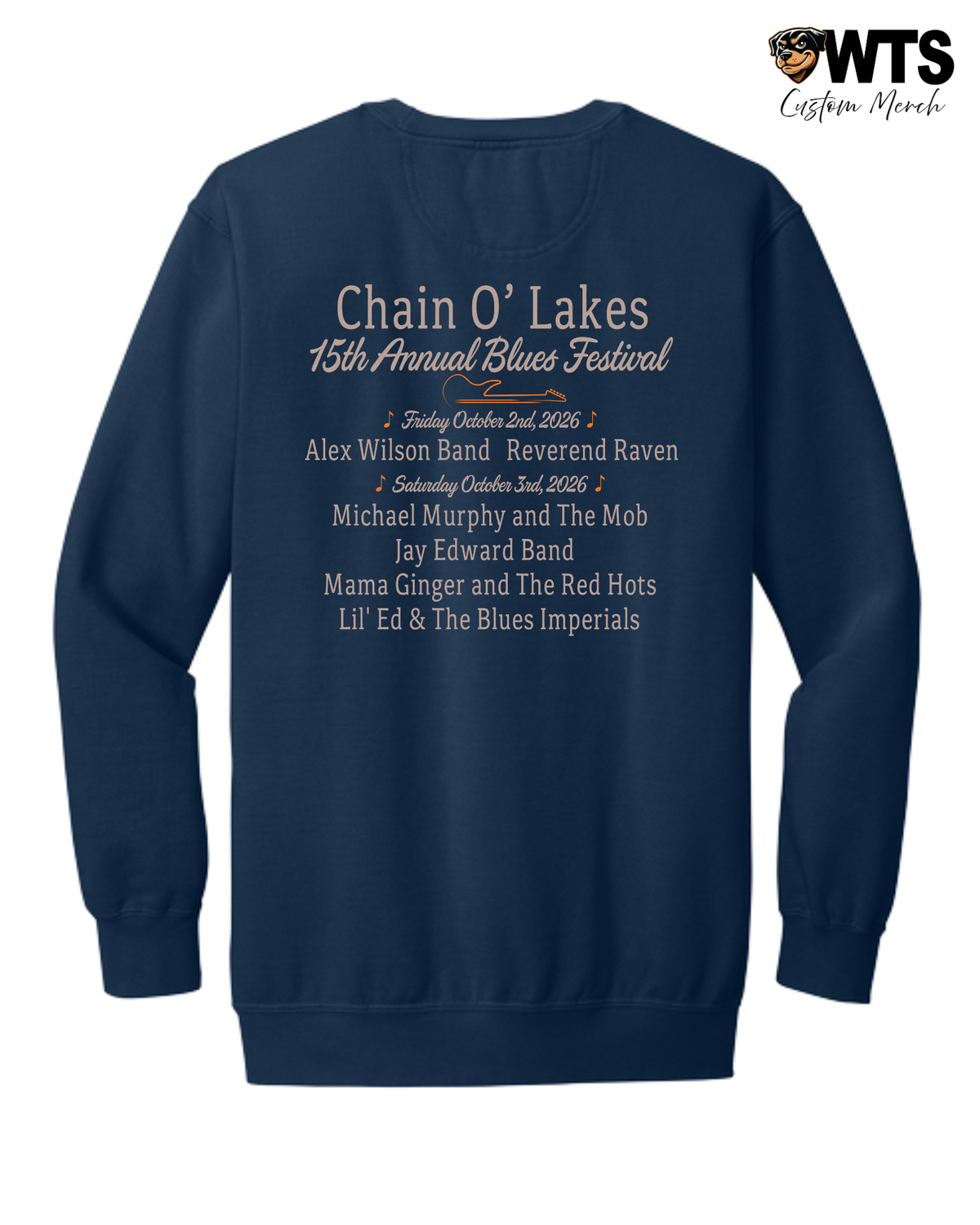Chain O' Lakes Blues Festival '26 Crewneck Sweatshirt