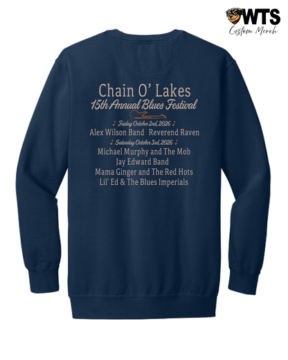 Chain O' Lakes Blues Festival '26 Crewneck Sweatshirt